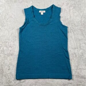 Coldwater Creek Women's Knit Tank Top‎ Sleeveless Casual Teal Blue Size S